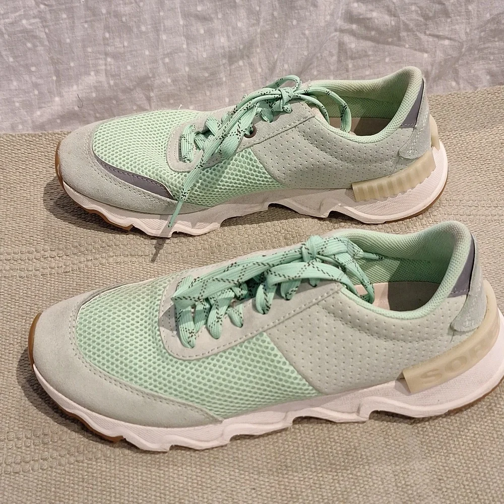 Sorel Kinetic Lite Lace Vivid Mint Style NL3516-399 Size 9.5